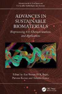 Advances in Sustainable Biomaterials : Bioprocessing 4.0, Characterizations, and Applications (Advancements in Intelligent and Sustainable Technologies and Systems)