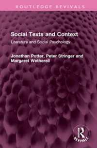 Social Texts and Context : Literature and Social Psychology (Routledge Revivals)