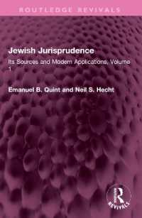 Jewish Jurisprudence : Its Sources and Modern Applications, Volume 1 (Routledge Revivals)