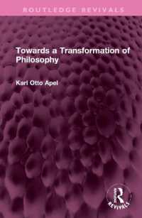 Towards a Transformation of Philosophy (Routledge Revivals)