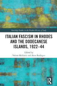 Italian Fascism in Rhodes and the Dodecanese Islands, 1922-44 (Routledge Studies in the Modern History of Italy)