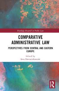Comparative Administrative Law : Perspectives from Central and Eastern Europe (Routledge Research in Public Law)