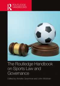 ラウトレッジ版　スポーツ法とガバナンス・ハンドブック<br>The Routledge Handbook on Sports Law and Governance