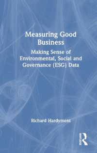 企業のESG達成度測定のためのデータ分析<br>Measuring Good Business : Making Sense of Environmental, Social and Governance (ESG) Data