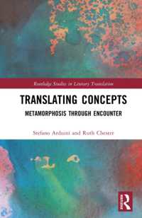 Translating Concepts : Metamorphosis through Encounter (Routledge Studies in Literary Translation)