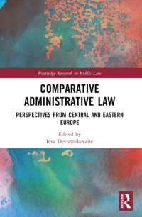 Comparative Administrative Law : Perspectives from Central and Eastern Europe (Routledge Research in Public Law)