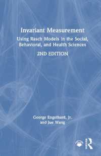 Invariant Measurement : Using Rasch Models in the Social, Behavioral, and Health Sciences （2ND）