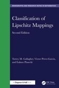 Classification of Lipschitz Mappings (Chapman & Hall/crc Monographs and Research Notes in Mathematics) （2ND）