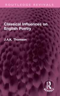 Classical Influences on English Poetry (Routledge Revivals)