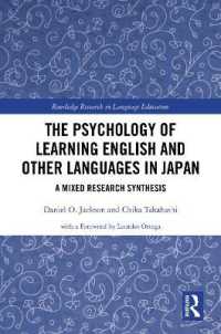 The Psychology of Learning English and Other Languages in Japan : A Mixed Research Synthesis (Routledge Research in Language Education)