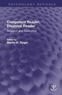 Competent Reader, Disabled Reader : Research and Application (Psychology Revivals)