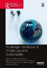 ラウトレッジ版　私法と持続可能性ハンドブック<br>Routledge Handbook of Private Law and Sustainability (Routledge Environment and Sustainability Handbooks)
