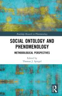 Social Ontology and Phenomenology : Methodological Perspectives (Routledge Research in Phenomenology)
