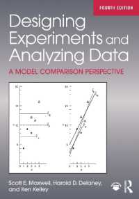 Designing Experiments and Analyzing Data : A Model Comparison Perspective （4TH）