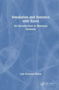 Excelを用いたシミュレーションと統計：ビジネス学生への入門<br>Simulation and Statistics with Excel : An Introduction to Business Students
