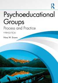 心理教育集団：過程と実践（第５版）<br>Psychoeducational Groups : Process and Practice （5TH）