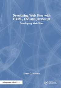 Developing Web Sites with Html, Css and Javascript -- Hardback
