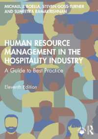 Human Resource Management in the Hospitality Industry : A Guide to Best Practice （11TH）