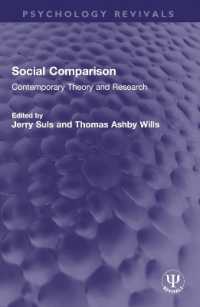 Social Comparison : Contemporary Theory and Research (Psychology Revivals)