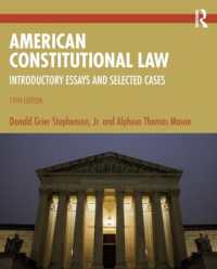 American Constitutional Law : Introductory Essays and Selected Cases （19TH）