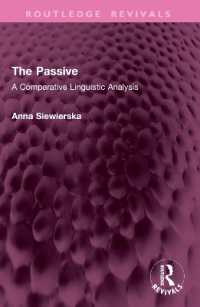 The Passive : A Comparative Linguistic Analysis (Routledge Revivals)