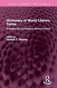 Dictionary of World Literary Terms : Enlarged and Completely Revised Edition (Routledge Revivals)
