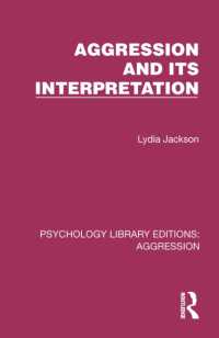 Aggression and its Interpretation (Psychology Library Editions: Aggression)