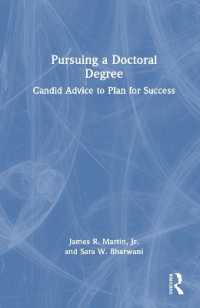 Pursuing a Doctoral Degree : Candid Advice to Plan for Success