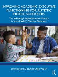 Improving Academic Executive Functioning for Autistic Middle Schoolers : The Achieving Independence and Mastery in School (AIMS) Clinician Workbook
