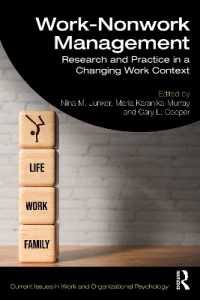 Work-Nonwork Management : Research and Practice in a Changing Work Context (Current Issues in Work and Organizational Psychology)