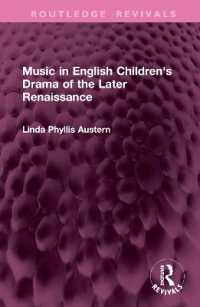 Music in English Children's Drama of the Later Renaissance (Routledge Revivals)