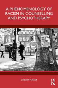 カウンセリング・精神療法における人種差別主義の現象学<br>A Phenomenology of Racism in Counselling and Psychotherapy