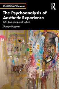 美的経験の精神分析：自己、関係、文化<br>The Psychoanalysis of Aesthetic Experience : Self, Relationship and Culture (Art, Creativity, and Psychoanalysis Book Series)