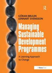 Managing Sustainable Development Programmes : A Learning Approach to Change