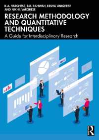 学際的研究のための方法論と計量的テクニック<br>Research Methodology and Quantitative Techniques : A Guide for Interdisciplinary Research