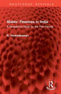 States' Finances in India : A Perspective Study for the Plan Periods (Routledge Revivals)