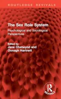 The Sex Role System : Psychological and Sociological Perspectives (Routledge Revivals)