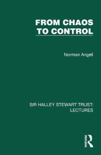 From Chaos to Control (Sir Halley Stewart Trust: Lectures)