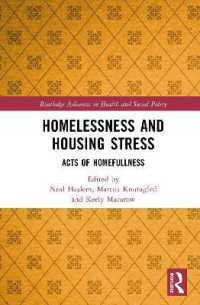 Homelessness and Housing Stress : Acts of Homefullness (Routledge Advances in Health and Social Policy)