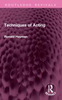 Techniques of Acting (Routledge Revivals)