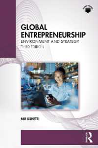 グローバル起業：環境と戦略（第３版）<br>Global Entrepreneurship : Environment and Strategy （3RD）