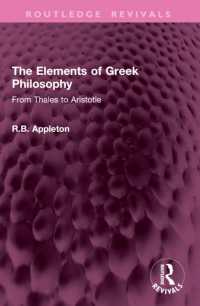 The Elements of Greek Philosophy : From Thales to Aristotle (Routledge Revivals)