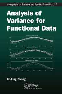Analysis of Variance for Functional Data (Chapman & Hall/crc Monographs on Statistics and Applied Probability)