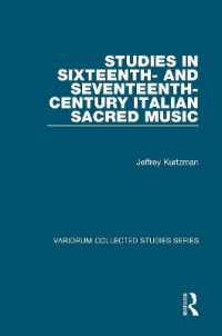Studies in Sixteenth- and Seventeenth-Century Italian Sacred Music (Variorum Collected Studies)