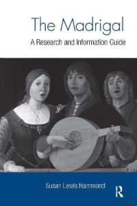 The Madrigal : A Research and Information Guide (Routledge Music Bibliographies)