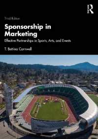 スポンサーシップとマーケティング（第３版）<br>Sponsorship in Marketing : Effective Partnerships in Sports, Arts, and Events （3RD）