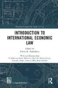 国際経済法入門<br>Introduction to International Economic Law (Routledge-giappichelli Studies in Law)