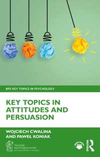 態度と説得の重要トピック<br>Key Topics in Attitudes and Persuasion (Bps Key Topics in Psychology)