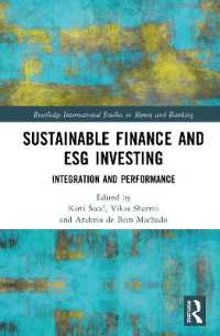 Sustainable Finance and ESG Investing : Integration and Performance (Routledge International Studies in Money and Banking)