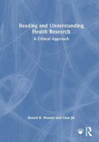 保健調査の読解と理解<br>Reading and Understanding Health Research : A Critical Approach